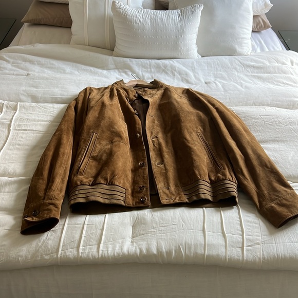 Suede leather bomber jacket, FINAL PRICE - Picture 3 of 10